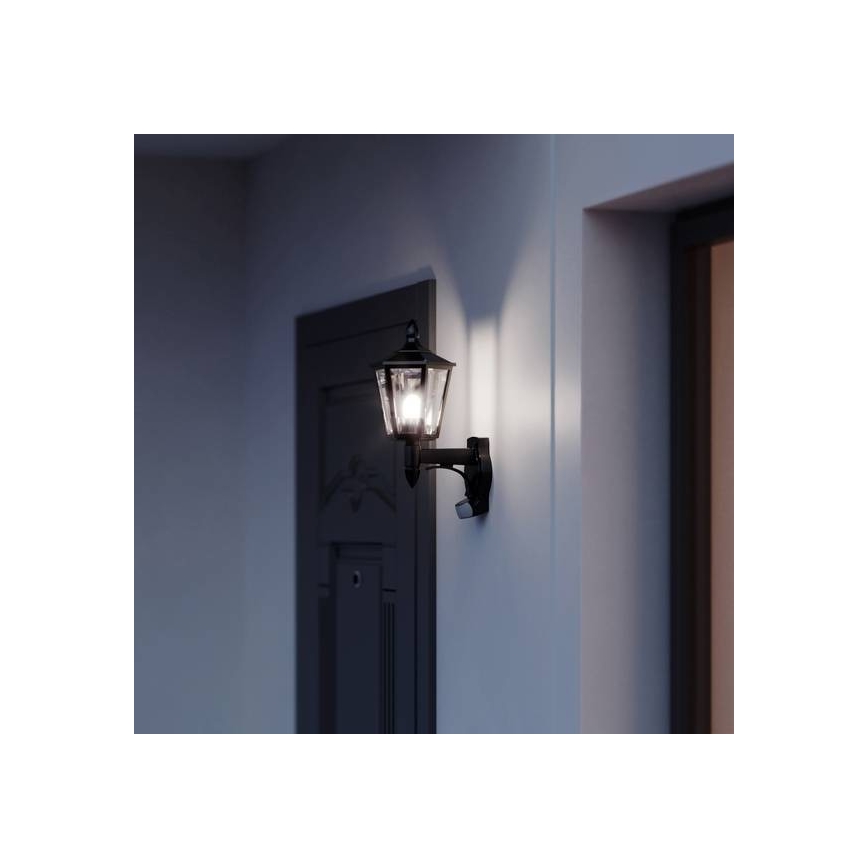 Steinel 617813 - Aplique exterior con sensor L 15 1xE27/60W/230V IP44