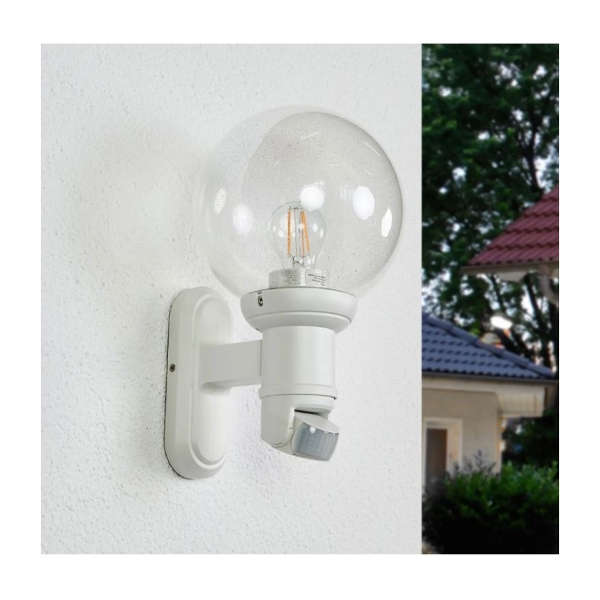 STEINEL 634315 - L 560 S Aplique con sensor exterior blanco IP44