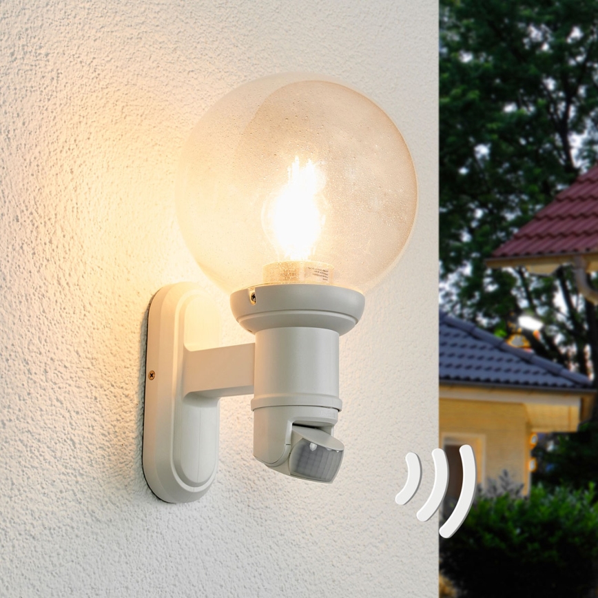 STEINEL 634315 - L 560 S Aplique con sensor exterior blanco IP44
