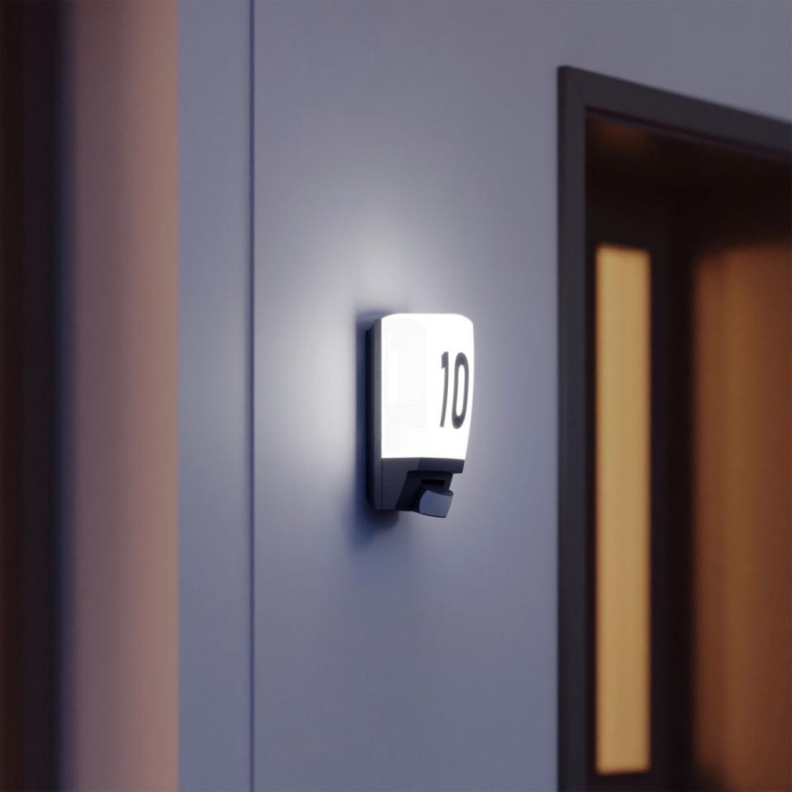 STEINEL 650513 - L1 Lámpara con sensor exterior blanco IP44