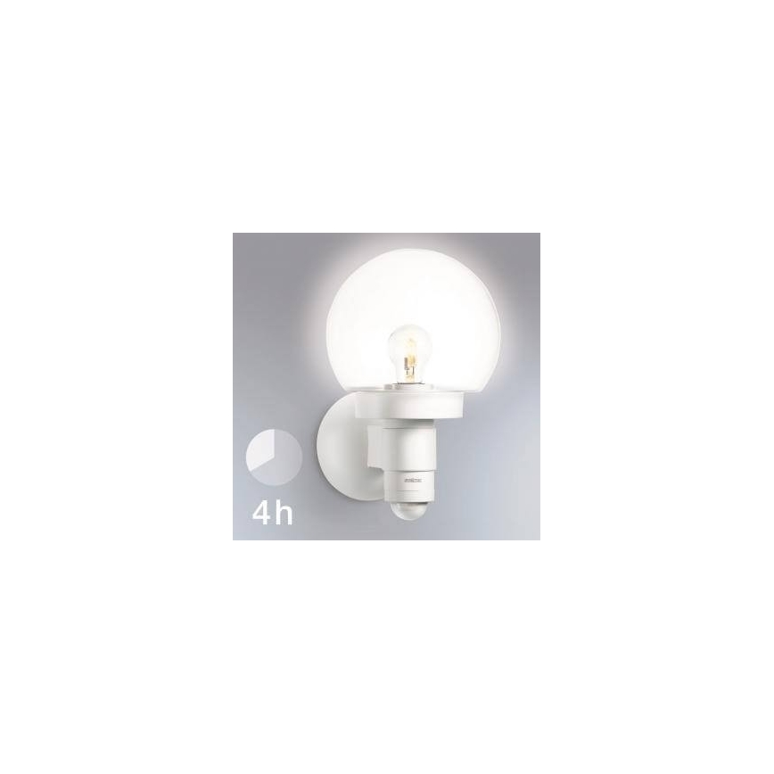 Steinel 657413 - Lámpara de pared con sensor para exteriores L 115 S 1xE27/60W/230V IP44