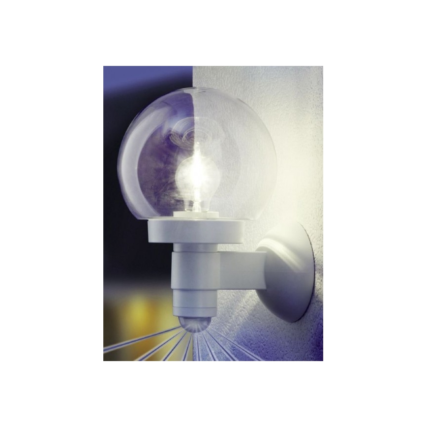 Steinel 657413 - Lámpara de pared con sensor para exteriores L 115 S 1xE27/60W/230V IP44