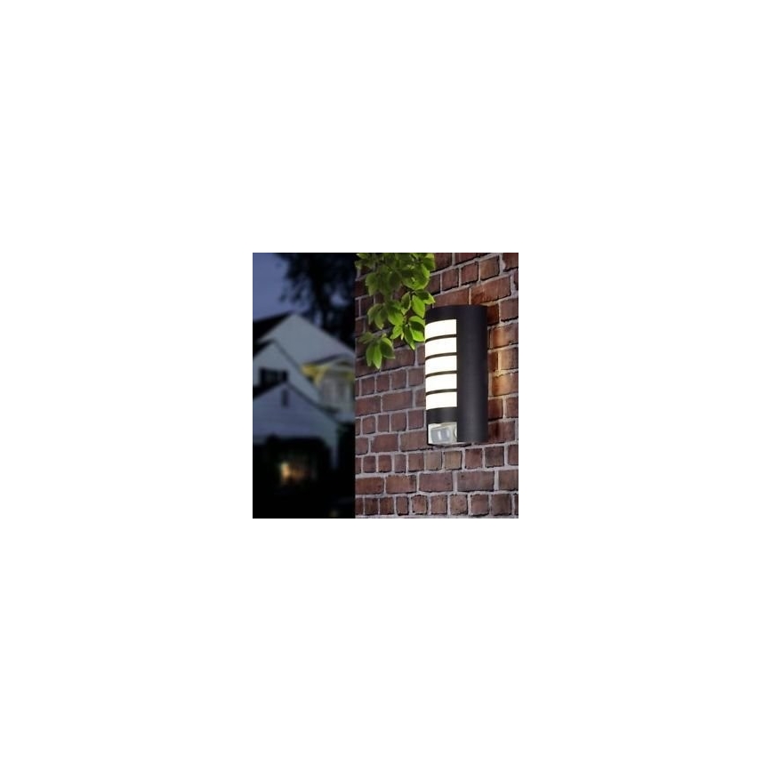 STEINEL 657819 - Lámpara de exterior con sensor L12 1xE27/60W/230V IP44