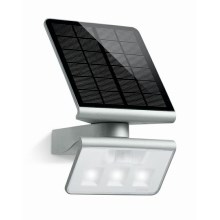 STEINEL 671013 - Reflector solar LED con sensor XSolar L-S 1,2W/LED plateado