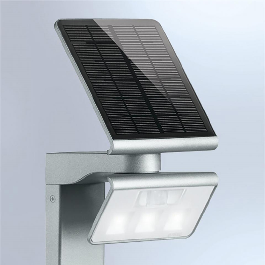 STEINEL 671211 - Reflector solar con sensor LED XSolar GL-S 0,5W/LED plateado