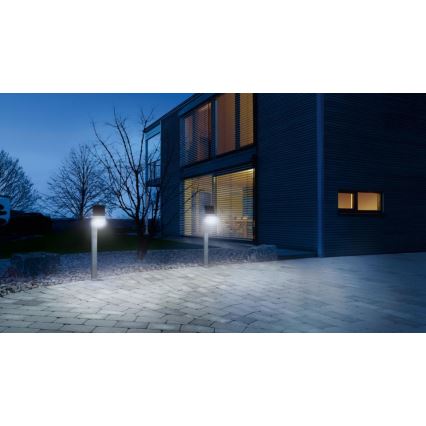 STEINEL 671211 - Reflector solar con sensor LED XSolar GL-S 0,5W/LED plateado