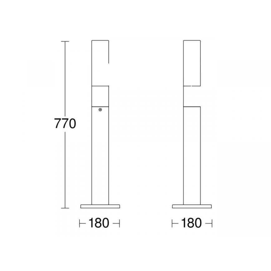 STEINEL 69469 - Lámpara LED de exterior GL 65 LED/8,5W/230V IP44 3000K antracita