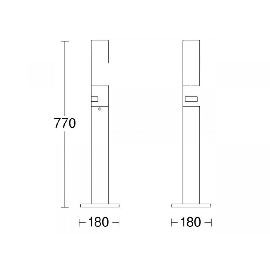 STEINEL 69476 - Lámpara LED de exterior con sensor GL 65 S LED/8,7W/230V IP44 3000K antracita