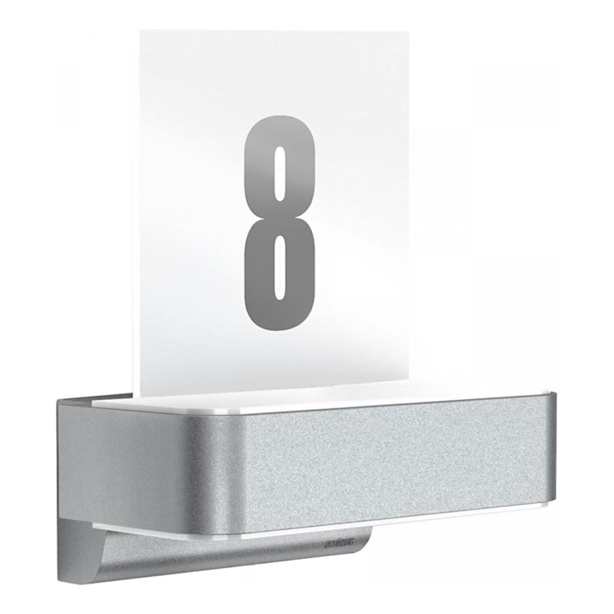 STEINEL 87579 - Número de casa LED con sensor L 820 SC LED/9,8W/230V IP44