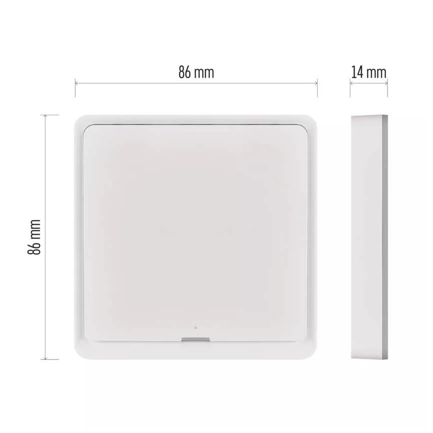 Switch 1 botón GoSmart Tuya blanco
