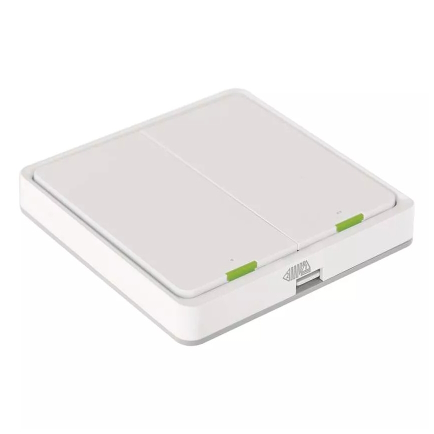 Switch 2 botones GoSmart Tuya blanco