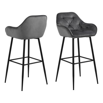 Taburete AYLIN 1 pz gris oscuro
