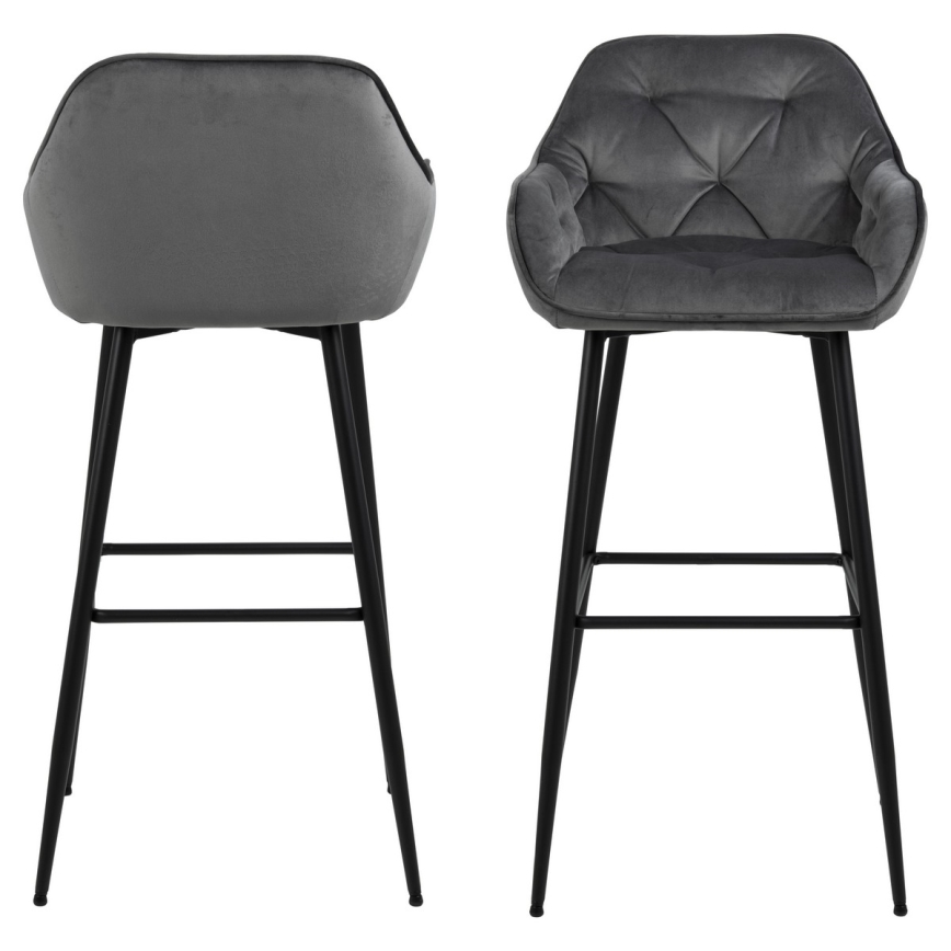 Taburete AYLIN 1 pz gris oscuro