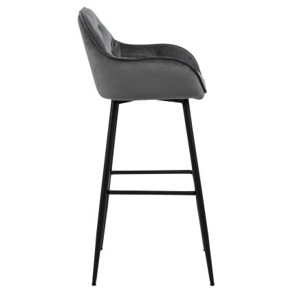 Taburete AYLIN 1 pz gris oscuro