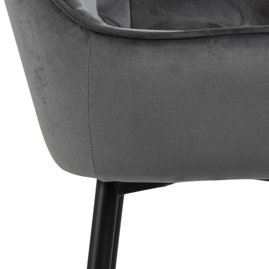 Taburete AYLIN 1 pz gris oscuro