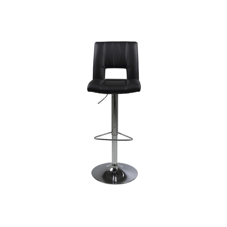 Taburete SERENA 1 pz negro/cromo mate