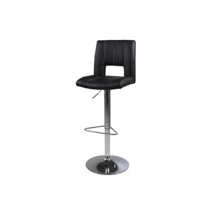 Taburete SERENA 1 pz negro/cromo mate