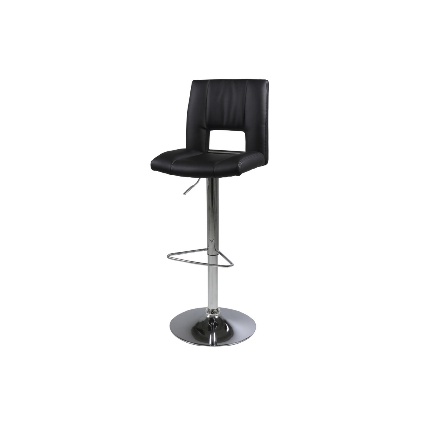 Taburete SERENA 1 pz negro/cromo mate