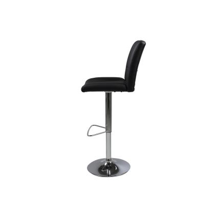 Taburete SERENA 1 pz negro/cromo mate