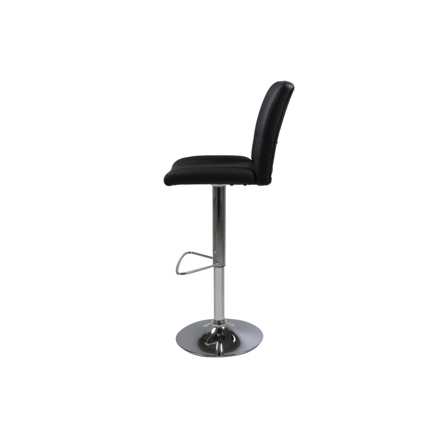 Taburete SERENA 1 pz negro/cromo mate