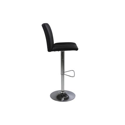 Taburete SERENA 1 pz negro/cromo mate