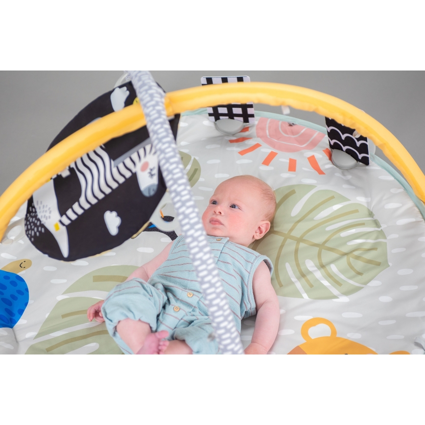 Taf Toys - Alfombra de juego infantil con trapecio sabana