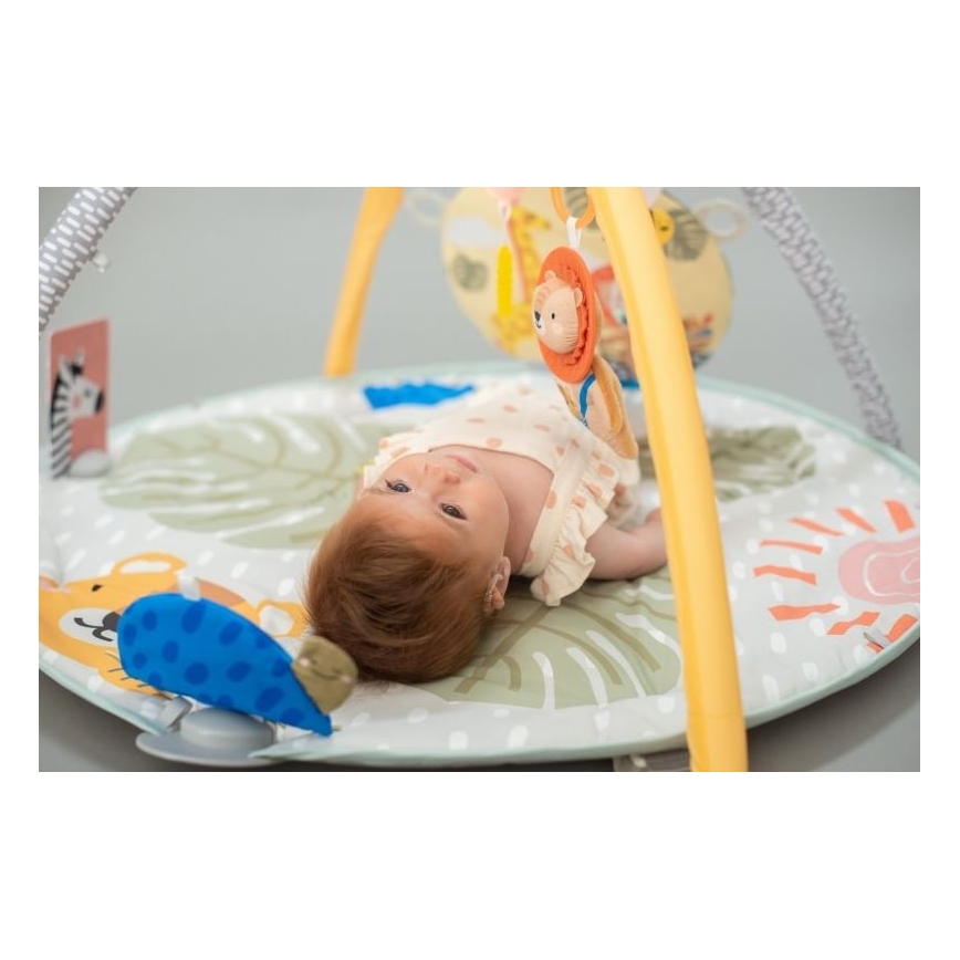 Taf Toys - Alfombra de juego infantil con trapecio sabana