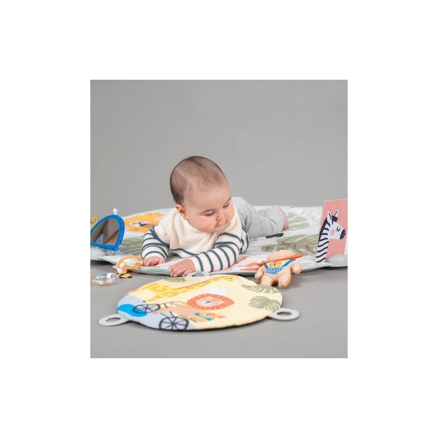 Taf Toys - Alfombra de juego infantil con trapecio sabana