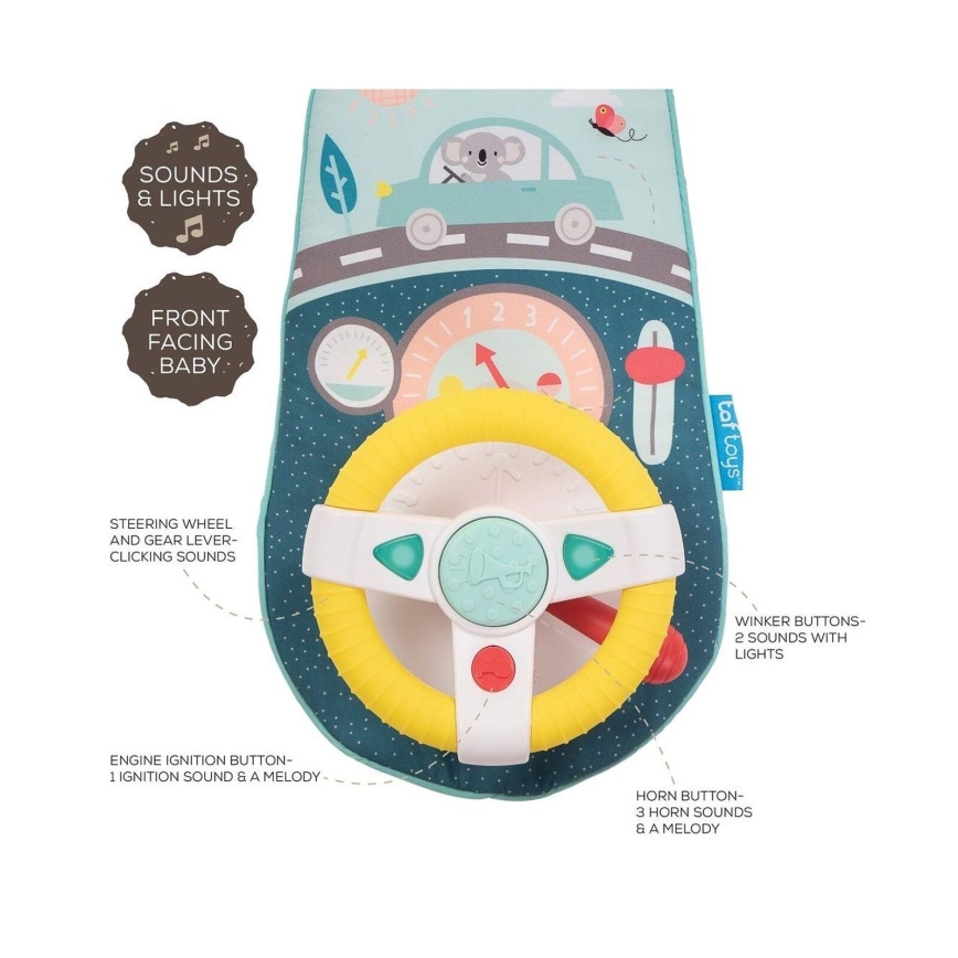 Taf Toys - Juguete de volante para coche Koala 2xAA