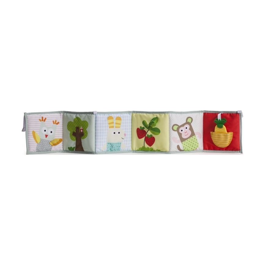 Taf Toys - Libro textil infantil 3en1 animales