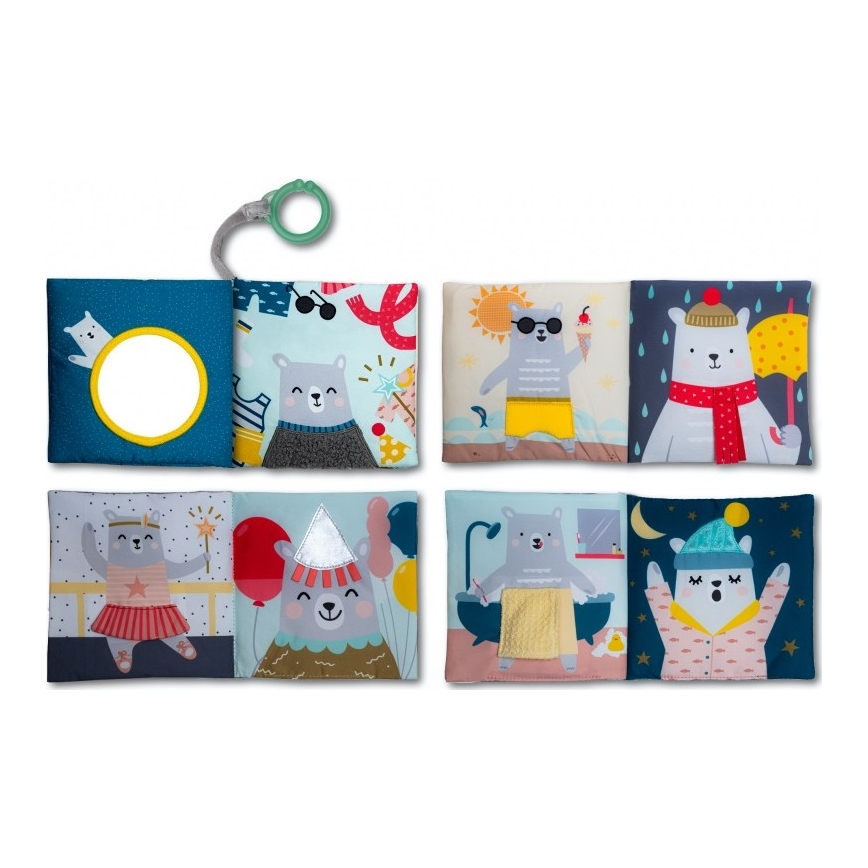 Taf Toys - Libro Textil para Bebé Osito de Peluche