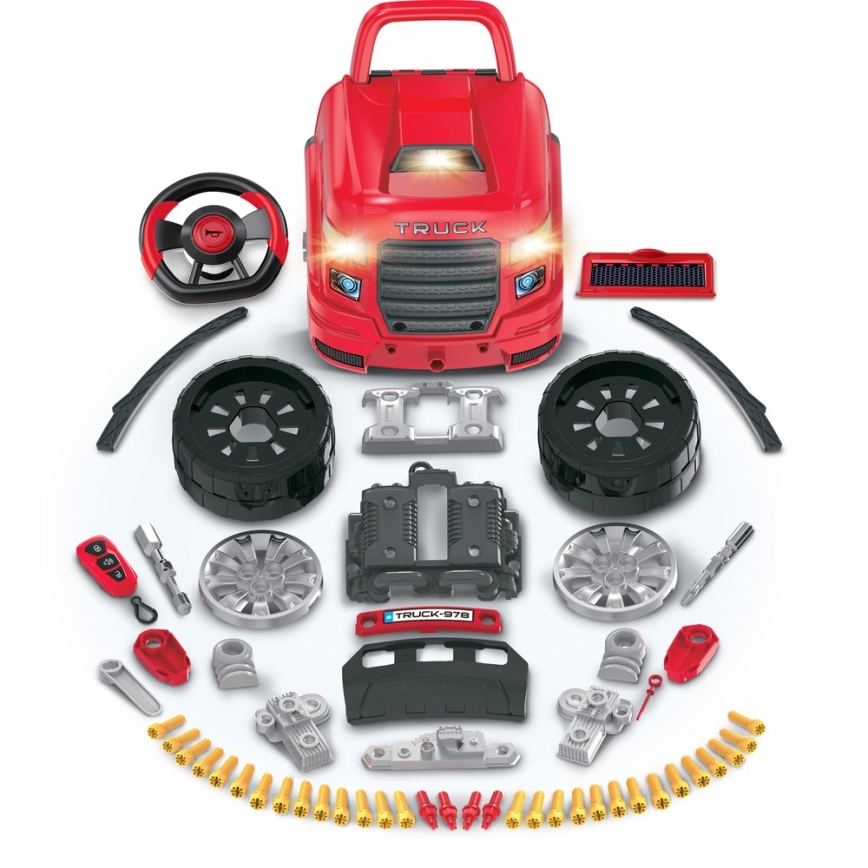 Taller de coches para niños rojo