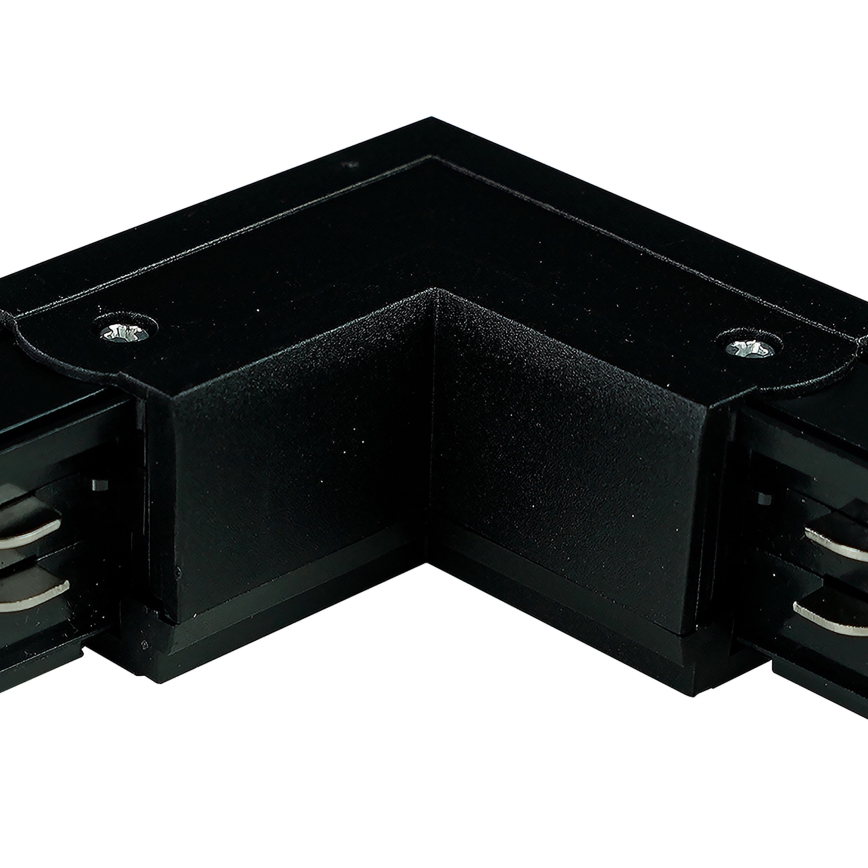 Tapa de extremo del sistema de riel trifásico TRACER cuadrado negro
