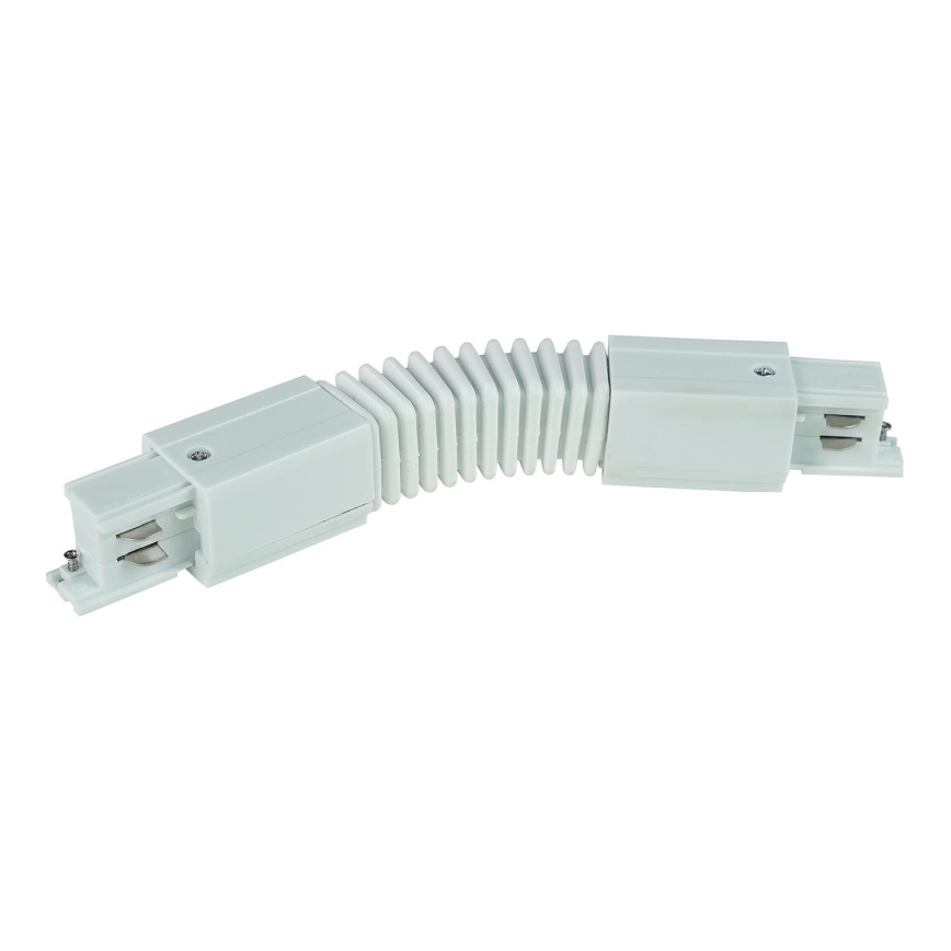 Tapa de extremo del sistema de riel trifásico TRACER flexible blanco