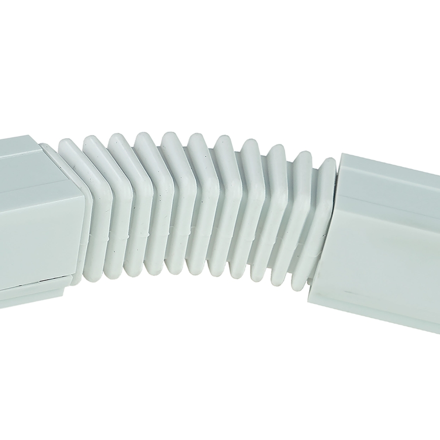 Tapa de extremo del sistema de riel trifásico TRACER flexible blanco