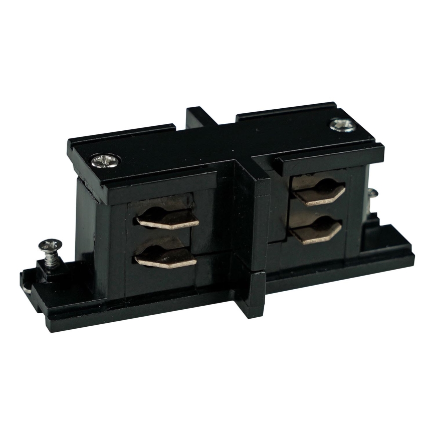 Tapa de extremo del sistema de riel trifásico TRACER recto negro
