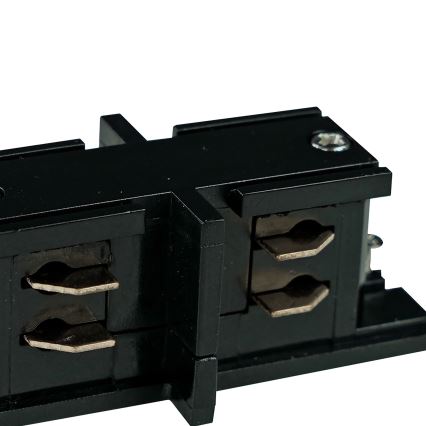 Tapa de extremo del sistema de riel trifásico TRACER recto negro