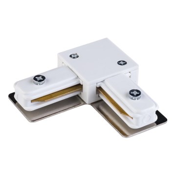 Tapa de extremo para riel monofásico TRACER cuadrado blanco