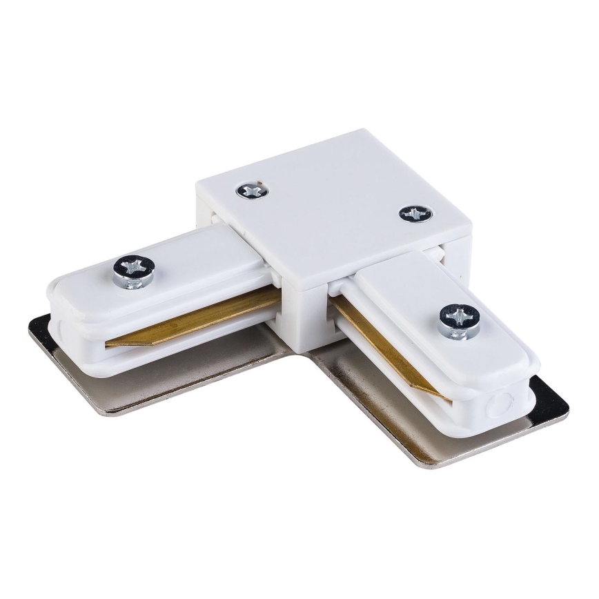 Tapa de extremo para riel monofásico TRACER cuadrado blanco