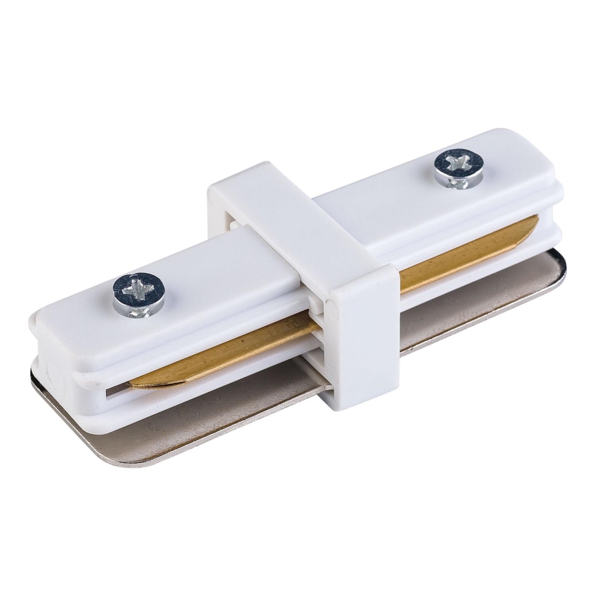 Tapa de extremo para riel monofásico TRACER recto blanco