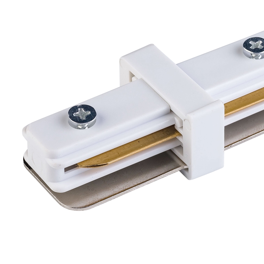 Tapa de extremo para riel monofásico TRACER recto blanco