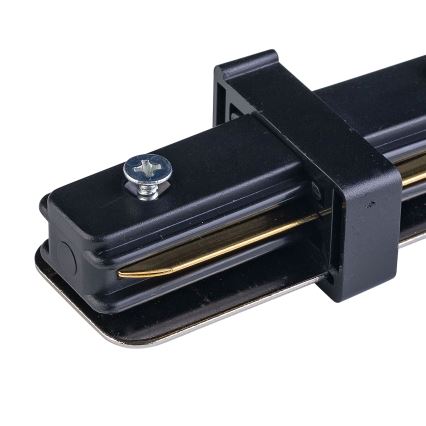 Tapa de extremo para riel monofásico TRACER recto negro