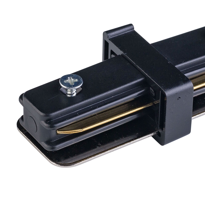 Tapa de extremo para riel monofásico TRACER recto negro