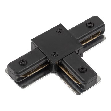 Tapa de extremo para riel monofásico TRACER T-Conector negro