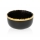Taza de cerámica KATI 11,5 cm negro/dorado