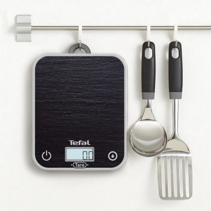 Tefal - Balanza de cocina OPTISS 2xAAA negro