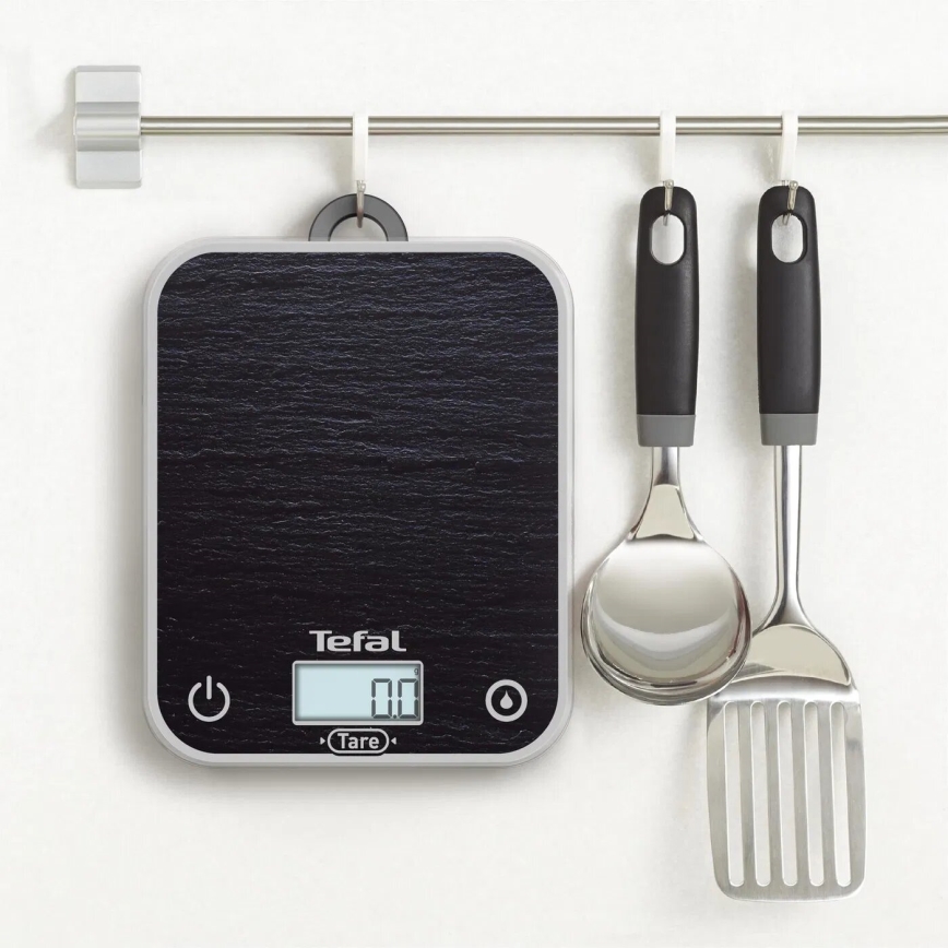 Tefal - Balanza de cocina OPTISS 2xAAA negro