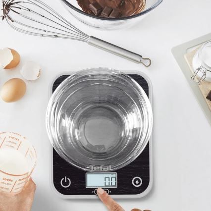 Tefal - Balanza de cocina OPTISS 2xAAA negro