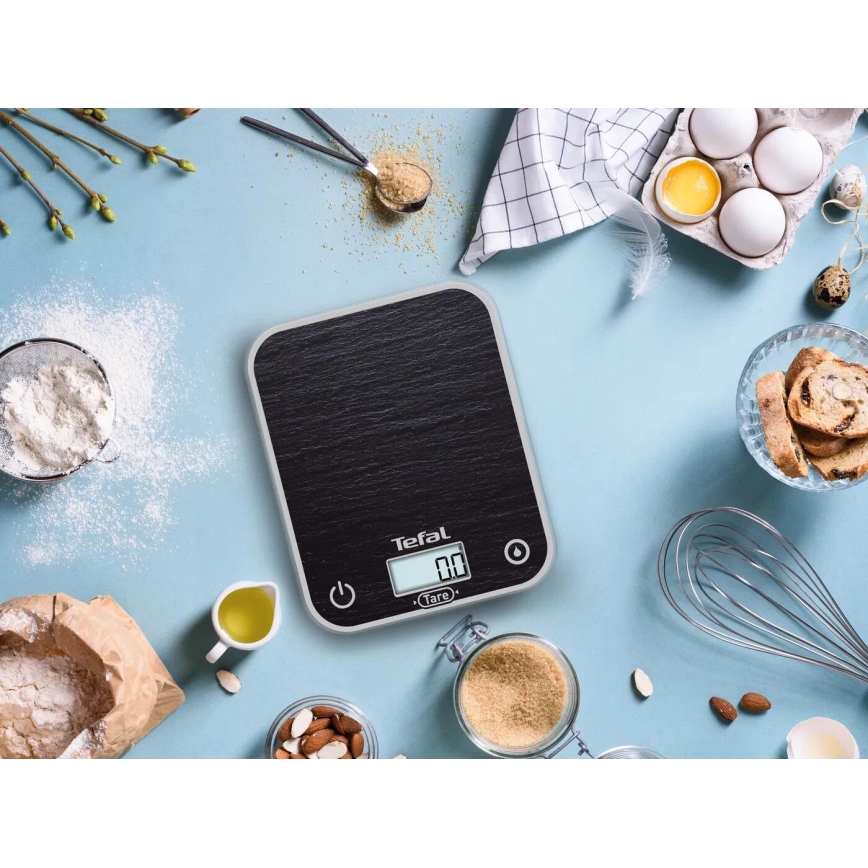 Tefal - Balanza de cocina OPTISS 2xAAA negro