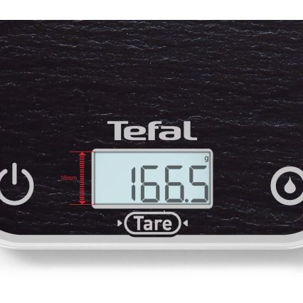 Tefal - Balanza de cocina OPTISS 2xAAA negro
